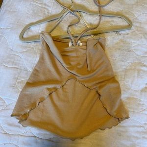 Beige princess polly top